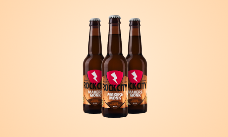Drie flesjes Makers Monk bier 